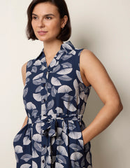 Sleeveless Shirt Dress