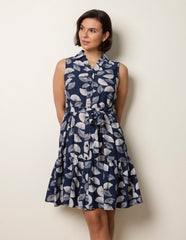 Sleeveless Shirt Dress