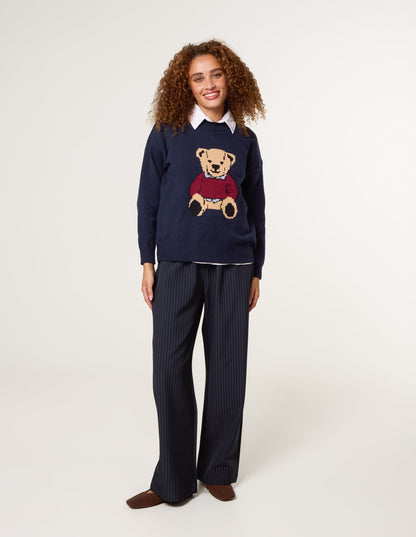 Round Neck Bear Jumper