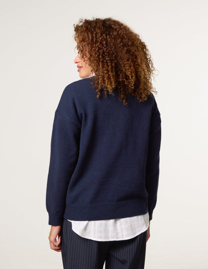 Round Neck Bear Jumper