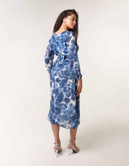 Ring Belt Print Dress