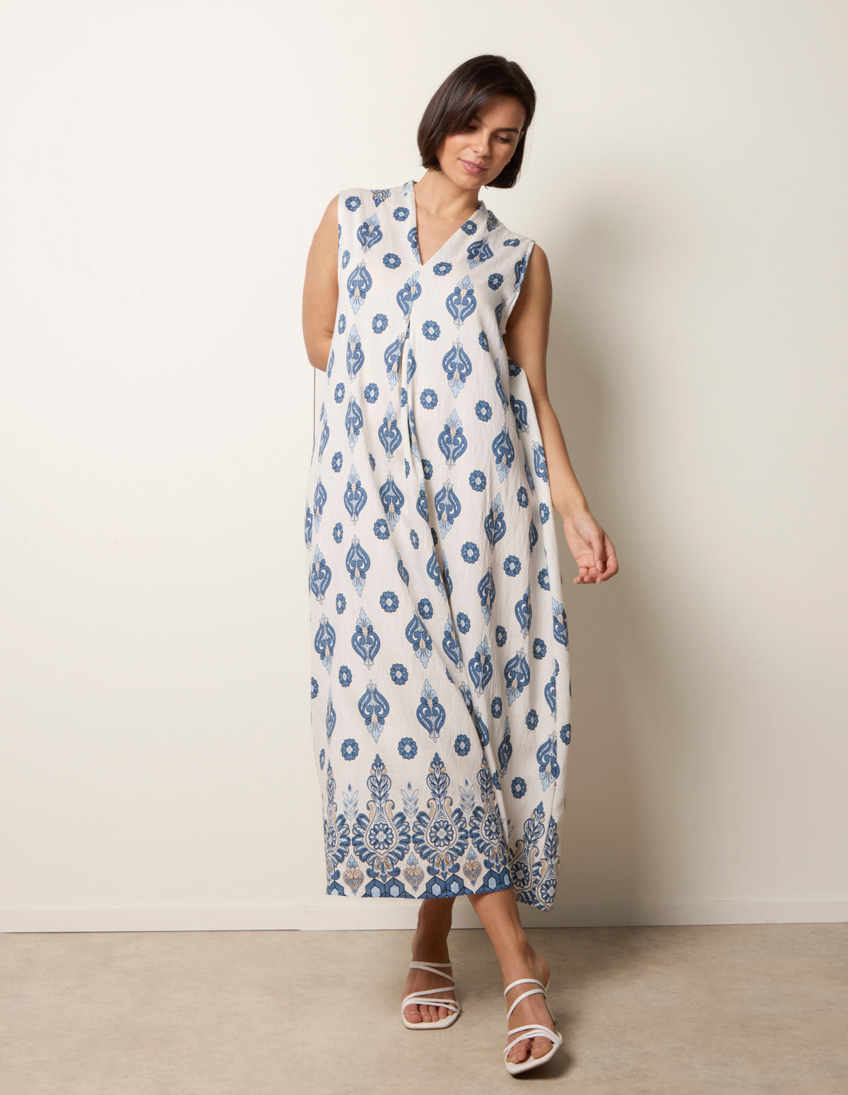 Floral Print A Line Dress