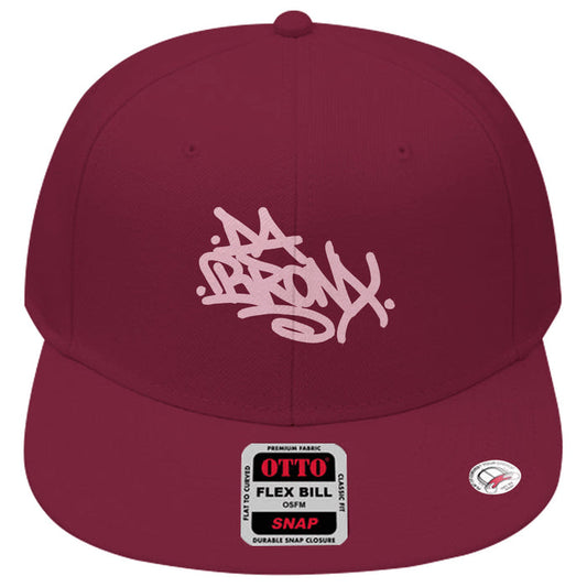 Da Bronx 6 Panel Snapback With Grey Undervisor [Embroidered] by Bronx Native