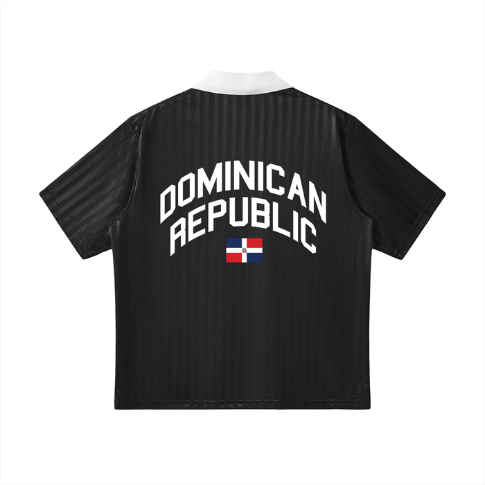 Dominican Republic Striped Soccer Jersey by Bronx Native