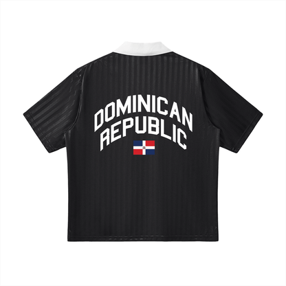 Dominican Republic Striped Soccer Jersey by Bronx Native
