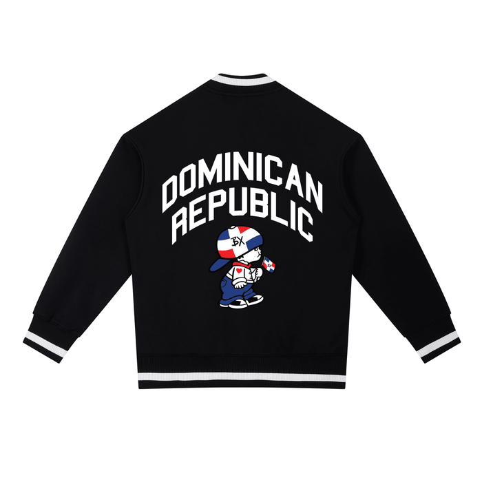 DR Independence Contrast Piping Zip Bomber Jacket by Bronx Native