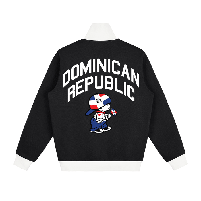 DR Independence Contrast Side Stripe Fleece Track Jacket by Bronx Native for New York summer