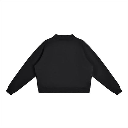 EL BRONX PR Essential Fleece Mock-Neck Crew Sweatshirt
