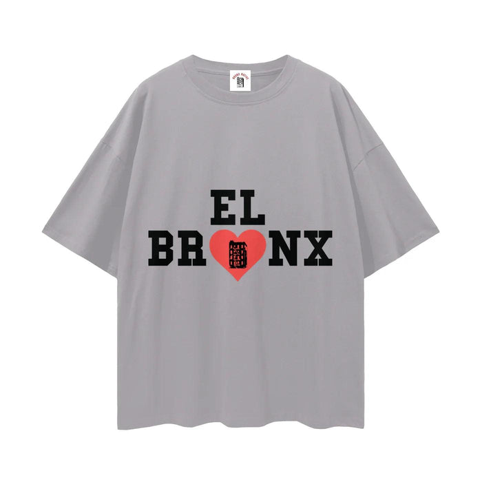 El Bronx Valentine Streetwear Loose Drop Shoulder T-Shirt by Bronx Native
