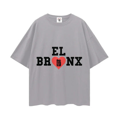 El Bronx Valentine Streetwear Loose Drop Shoulder T-Shirt by Bronx Native