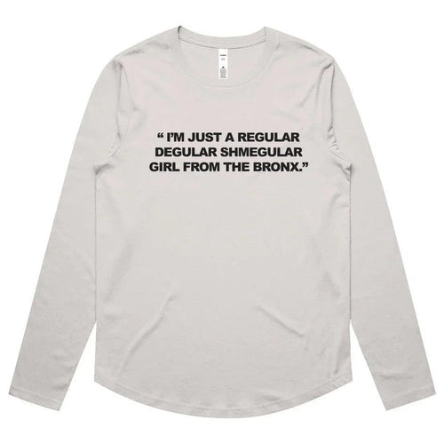 Girl from The Bronx Womens Maple Curve LS Tee