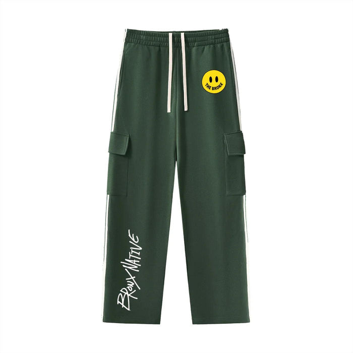 Have a Bronx Day Side Stripe Straight-Leg Pants