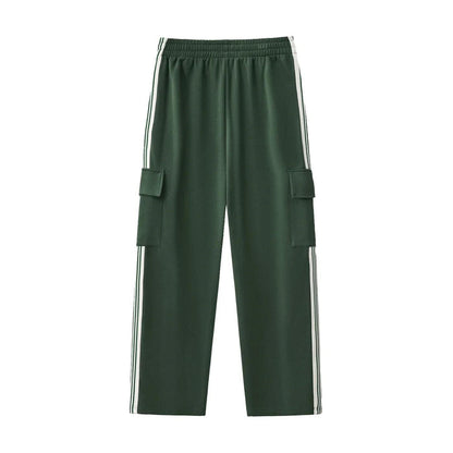 Have a Bronx Day Side Stripe Straight-Leg Pants