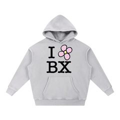 I Love BX Snow Wash Fleece Oversize Hoodie by Bronx Native for New York summer