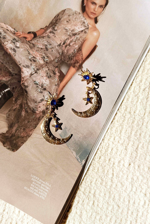 Lover’s Constellation Earrings - Blue