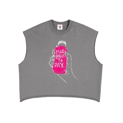 Mad Bills to Pay x BXN French Terry Boxy Tank Top (Lim. Ed. Drop) by Bronx Native for New York summer