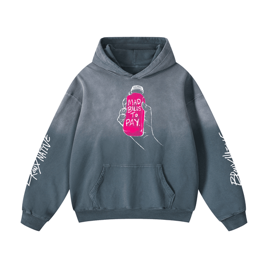 Mad Bills to Pay x BXN Heavyweight Sunfade Oversized Hoodie (Lim. Ed. Drop)