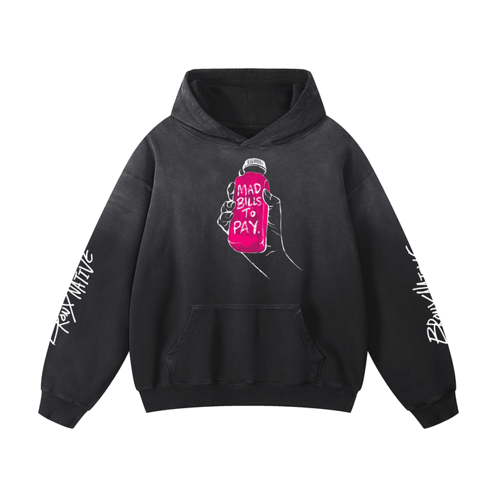 Mad Bills to Pay x BXN Heavyweight Sunfade Oversized Hoodie (Lim. Ed. Drop)