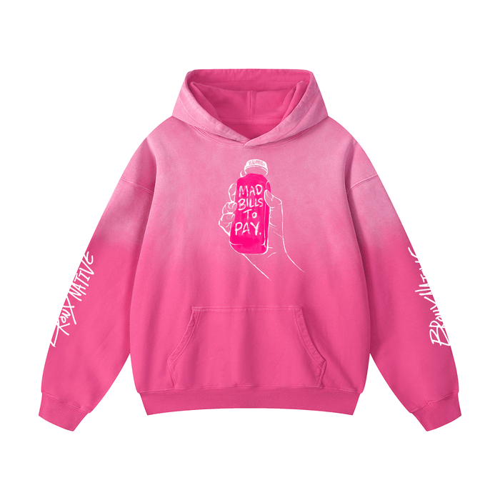 Mad Bills to Pay x BXN Heavyweight Sunfade Oversized Hoodie (Lim. Ed. Drop)