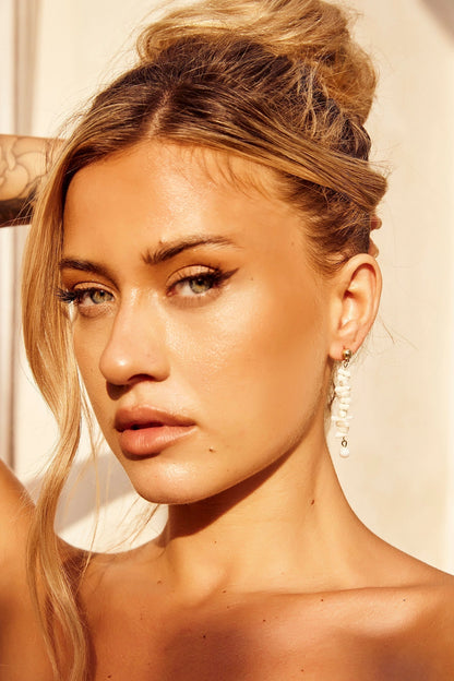 Matilda Earrings - White