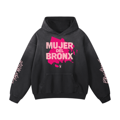 Mujer Del Bronx Heavyweight Sunfade Oversized Hoodie
