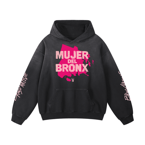 Mujer Del Bronx Heavyweight Sunfade Oversized Hoodie