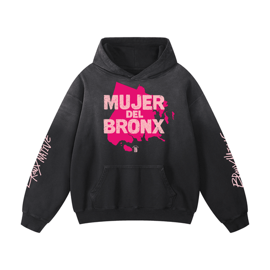 Mujer Del Bronx Heavyweight Sunfade Oversized Hoodie