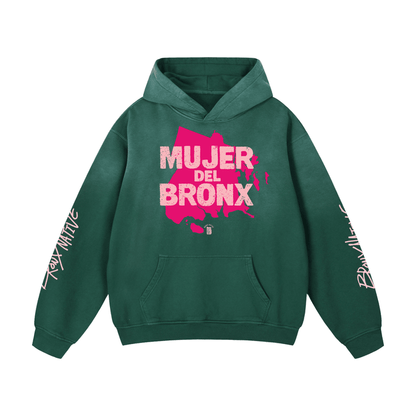 Mujer Del Bronx Heavyweight Sunfade Oversized Hoodie