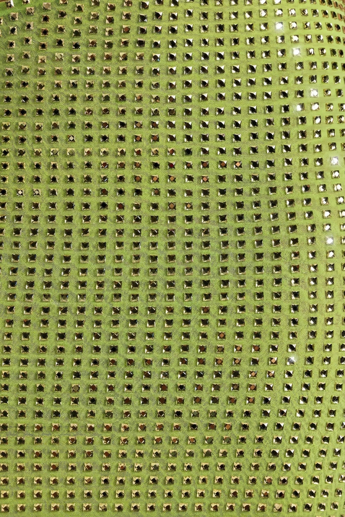 Embellished Cut-Out Bandeau Maxi Dress in Pear Green