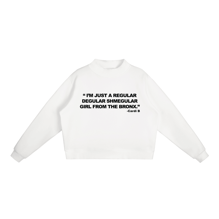 Regular Shmegular Essential Fleece Mock-Neck Crew Sweatshirt