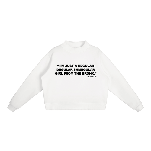 Regular Shmegular Essential Fleece Mock-Neck Crew Sweatshirt
