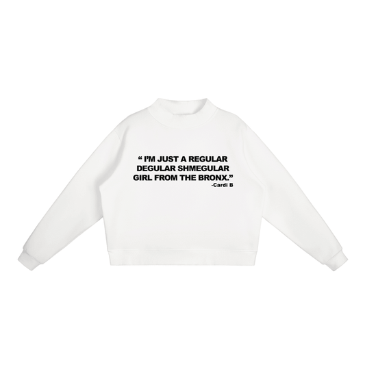 Regular Shmegular Essential Fleece Mock-Neck Crew Sweatshirt