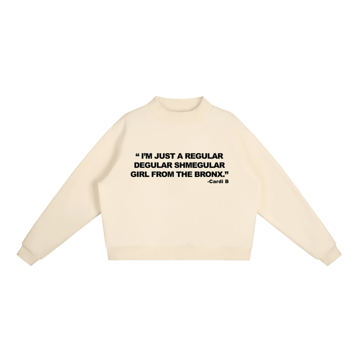 Regular Shmegular Essential Fleece Mock-Neck Crew Sweatshirt