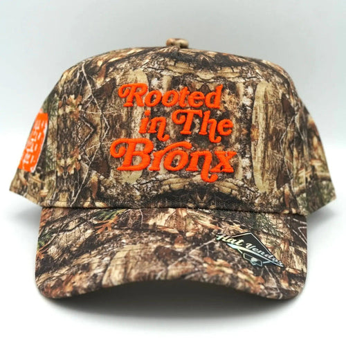 Rooted in The Bronx Snapback All Camo Orange by Bronx Native