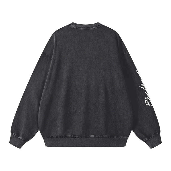 Snow Washed Oversized Sweatshirt