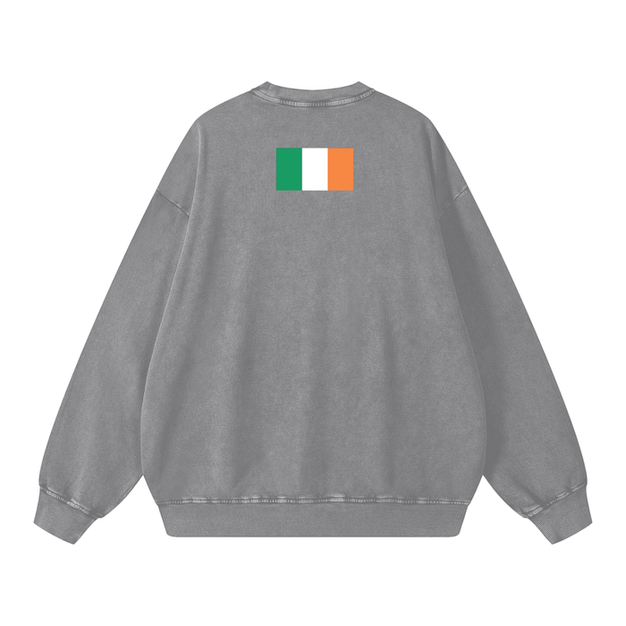 Snow Washed Oversized Sweatshirt by Bronx Native for New York summer