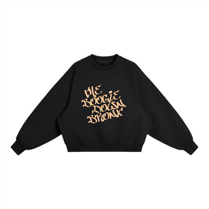 The Boogie Down Bronx Essential Heavyweight Dolman Sleeve Boxy Sweatshirt