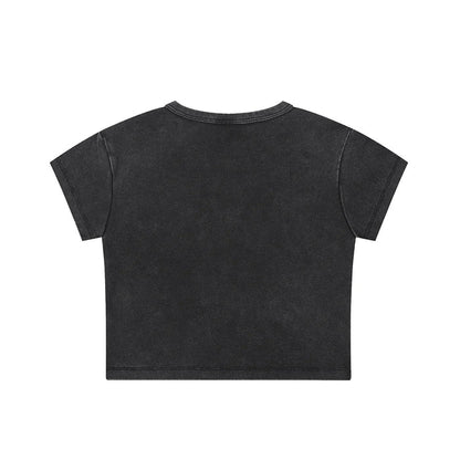 The BR💜NX Be Kind Women's Snow Washed Crop Top