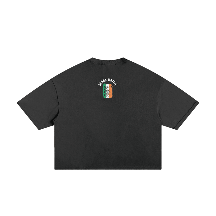 The Bronx Clover St. Patty's Day Drop Classic Frayed Boxy Tee by Bronx Native