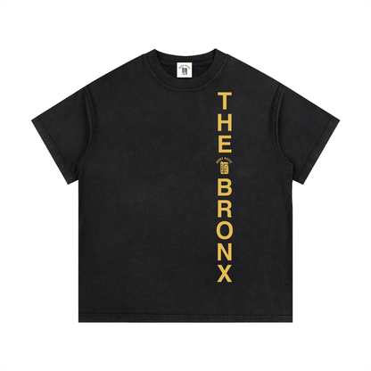 The Bronx Flower Vintage Wash Cotton T-Shirt by Bronx Native