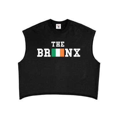 The Bronx Ireland Flag St. Patty's Exclusive French Terry Boxy Tank Top by Bronx Native for New York summer