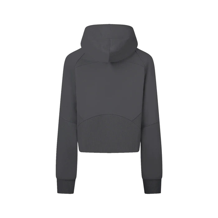 The Bronx New York Womens Cropped Zip-Through Hoodie
