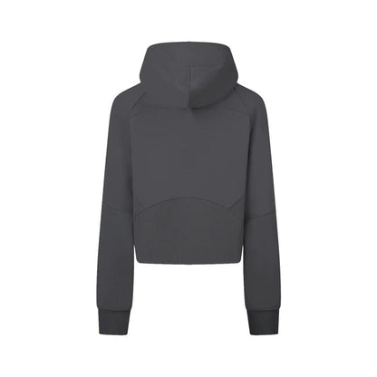 The Bronx New York Womens Cropped Zip-Through Hoodie