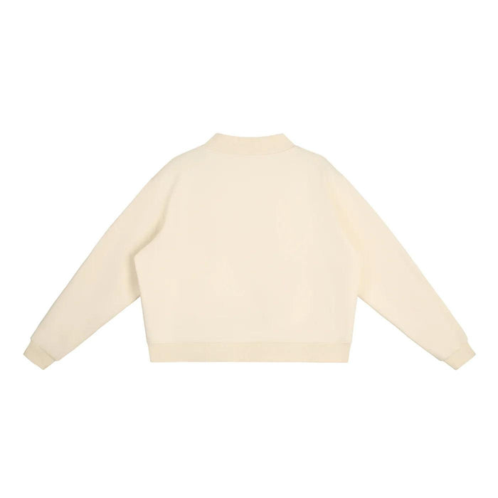 The Bronx Pidgeon Essential Fleece Mock-Neck Crew Sweatshirt