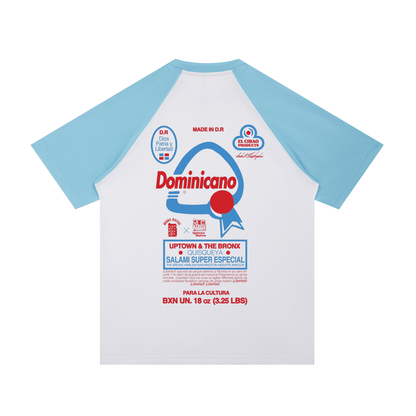 Uptown Dominican Contrast Raglan Sleeve Mesh T-Shirt