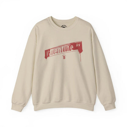 Valentine Ave Crewneck Sweatshirt — retro Bronx street sign crewneck sweatshirt — image 2