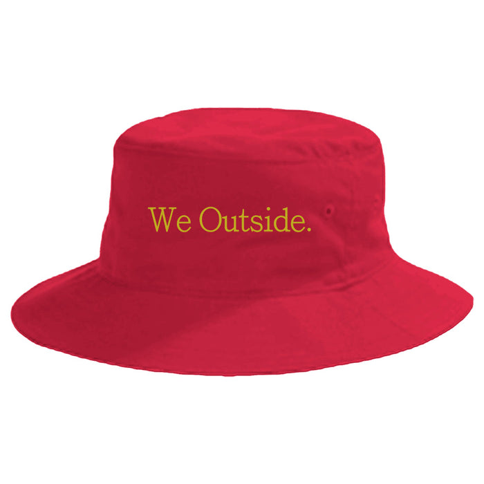 We Outside. Big Crusher Brushed Cotton Bucket Cap [Embroidered]