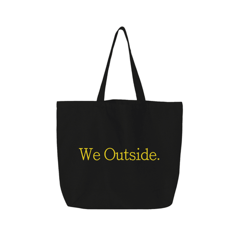 We Outside. Jumbo Cotton Canvas Tote by Bronx Native for New York summer