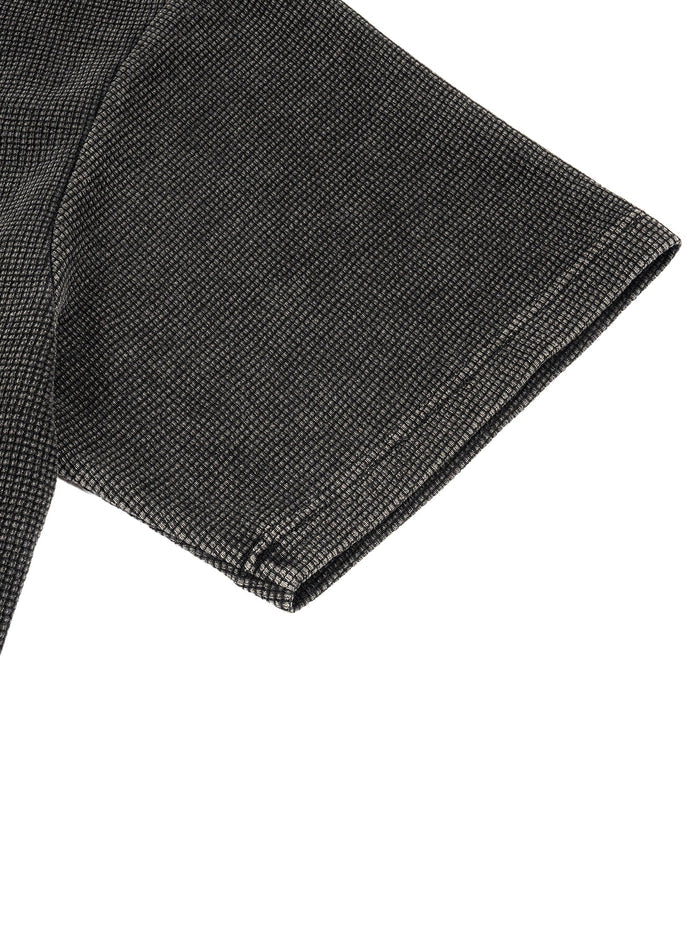 We Outsiode. Textured Waffle Washed Boxy T-Shirt by Bronx Native for New York summer