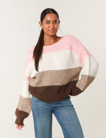 Multi Stripe Knit Jumper